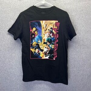 My Hero Academia Funimation Anime Shirt‎ Men M Black Graphic Tee Hot Topic